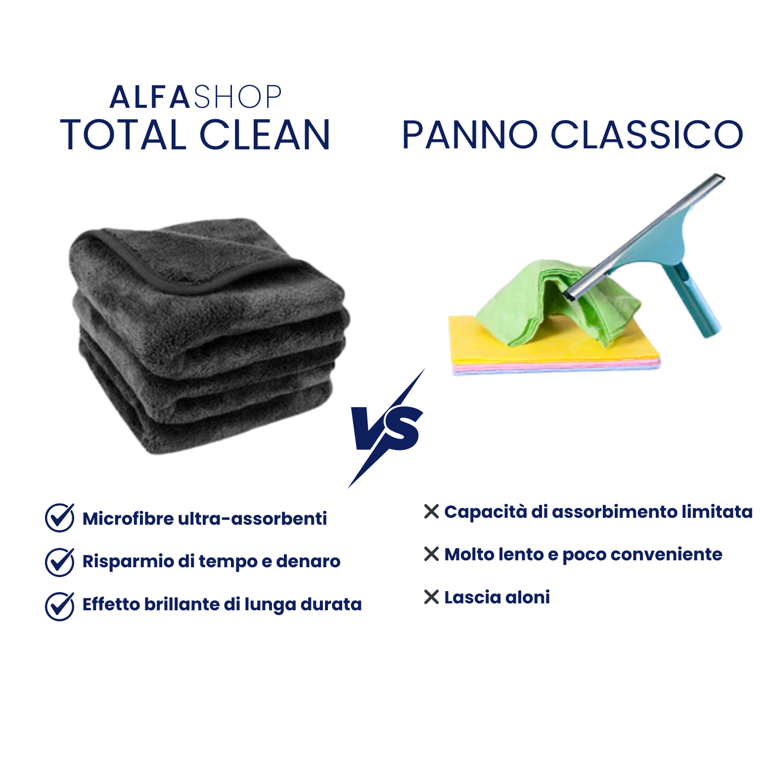 TOTAL CLEAN - Panno in microfibra XXL